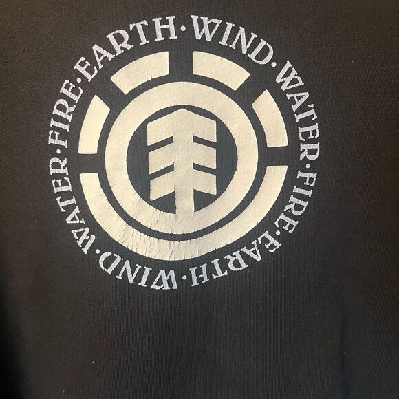 Element distressed Black Hoodie. Men’s size M. - Picture 4 of 12